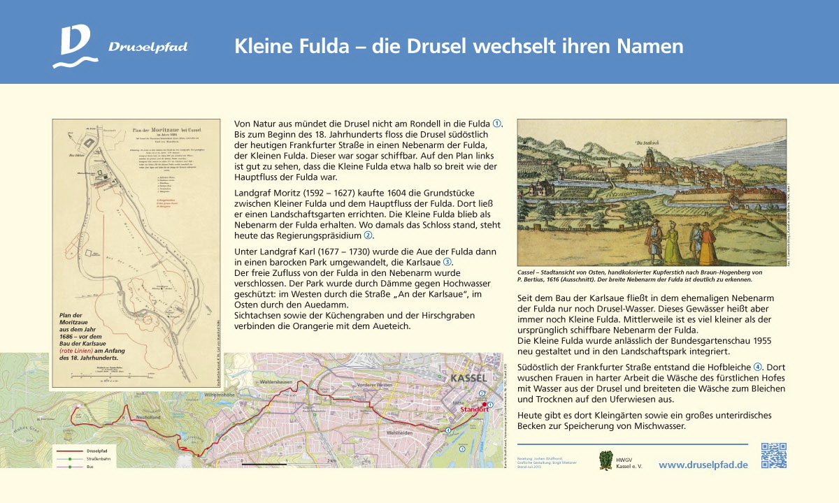Kleine Fulda - die Drusel wechselt ihren Namen